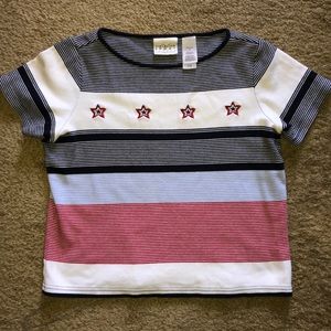 villager sport by liz claiborne short sleeve shirt